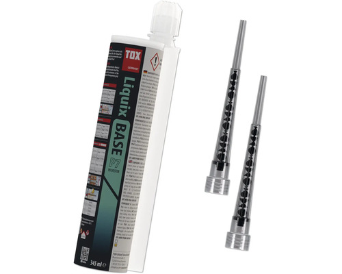 TOX Verbundmörtel Liquix Base P7 Polyester, 345 Milliliter Kartusche inklusive zwei Statikmischer.