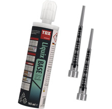 TOX Liquix BASE P7 Polyester-Injektionsmörtel Kartusche mit 165 Milliliter und zwei Statikmischern.