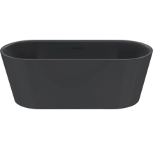 Freistehende Badewanne in ovaler Form, anthrazit matt.