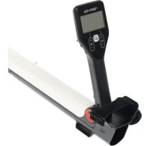Metalldetektor Go-Find 11 mit digitalem Display, Handgriff und verstellbarer Armstütze.