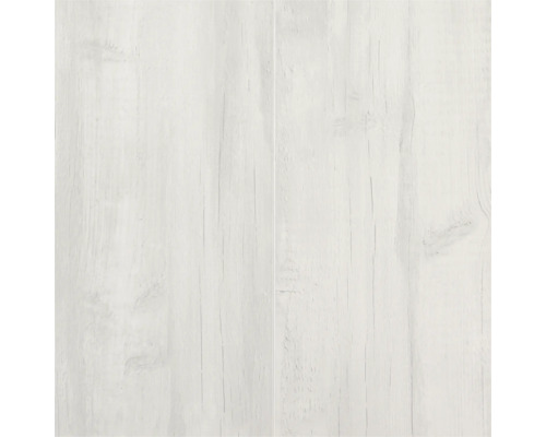 Laminatboden mit heller Holzoptik und sichtbarer Maserung.