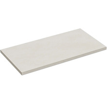 Rechteckige Fliese aus Feinsteinzeug für Wand oder Boden mit glatter Oberfläche.