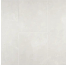 Quadratische Bodenfliese in Betonoptik mit matter Oberfläche.
