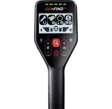 Bedienteil des Metalldetektors Minelab GO-FIND 66 mit Display und Funktionstasten.