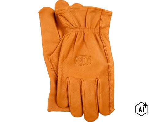 Felco Gartenhandschuhe aus Leder mit elastischem Bund für Schutz bei Gartenarbeiten (Image AI modified or generated)