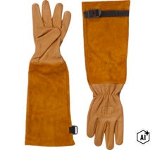 Felco Rosenhandschuhe mit langem Schaft aus Leder für Schutz bei Gartenarbeiten (Image AI modified or generated)