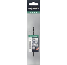 Alpen HSS Metallbohrer Metal Head, Durchmesser 1,0 Millimeter, DIN 338, für Metall und Aluminium geeignet, Alpen Logo.