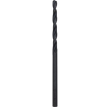 Alpen Spiralbohrer für Metall, 2,5 Millimeter Durchmesser, schwarz oxidierter Stahl.