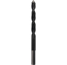 Spiralbohrer für Metall aus Stahl mit dunkler Beschichtung und scharfer Spitze.