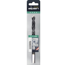 Alpen Logo, Metallbohrer HSS Metal Head 9,5 x 125 Millimeter, PEC TEC, DIN 338, für Stahl und Aluminium, 1 Stück.