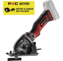 Einhell Akku-Mini-Handkreissäge Power X-Change, kompaktes Gerät mit ergonomischem Griff, Lieferung ohne Akku und Ladegerät.
