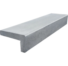 Winkelstufe aus Beton in Grau für Außentreppen.