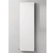 Vertikaler Design-Heizkörper mit flacher Front und abgerundeten Ecken.