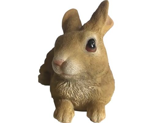 Detailreiche Gartenfigur eines Hasen mit realistischer Fellstruktur aus wetterfestem Material.