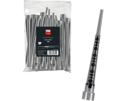 TOX Statikmischer Liquix Fusion 180, 25 Stück, Mischdüse für Verbundmörtel aus Kunststoff.