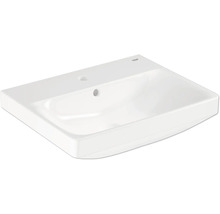 Grohe Keramik Waschbecken aus Sanitärkeramik mit einem Hahnloch und Überlauf