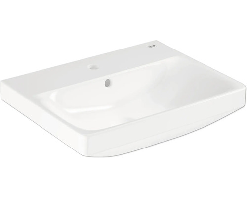 Grohe Keramik Waschbecken aus Sanitärkeramik mit einem Hahnloch und Überlauf