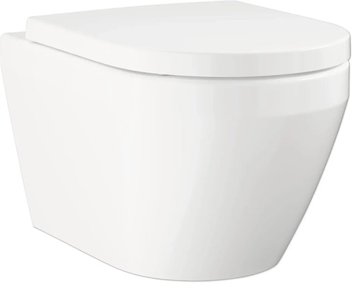 Wand-Tiefspül-WC mit WC-Sitz aus Keramik