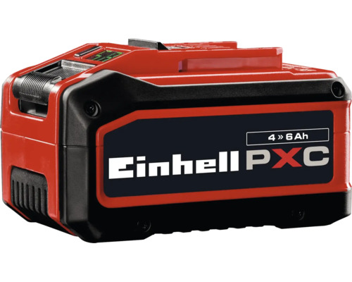 Einhell Power X-Change Multi-Ah Akku mit 4 bis 6 Amperestunden Kapazität für 18 Volt Systemgeräte.