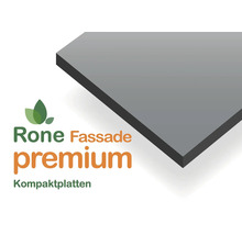 Rone Logo. Rone Fassade premium Kompaktplatte für die Fassadenverkleidung mit glatter Oberfläche.