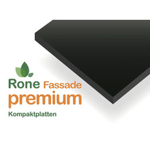 Rone Fassade premium Kompaktplatte für die Außenverkleidung mit Rone Logo.