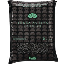 BLAU aquaristic Terra Activa Premium Aquarium Pflanzenerde, 8 Liter Sack mit nährstoffreichem, natürlichem Bodengrund für Wasserpflanzen.