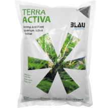 Blau Aquaristic Terra Activa aktiver Aquarien-Bodengrund für Garnelen und Pflanzen, Schwarz, Körnung normal, 2 Liter.