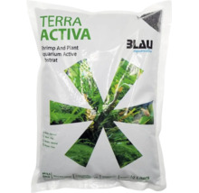 Blau aquaristic Terra Activa, aktiver Bodengrund für Garnelen und Pflanzen im Aquarium, 2 Liter Beutel.
