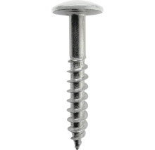 Metallschraube mit Flachrundkopf und Teilgewinde.