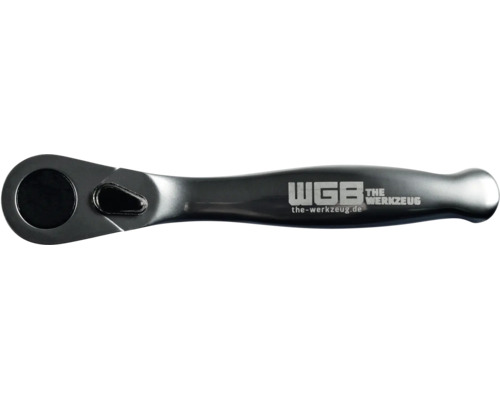 Umschaltknarre aus Metall mit WGB Logo.