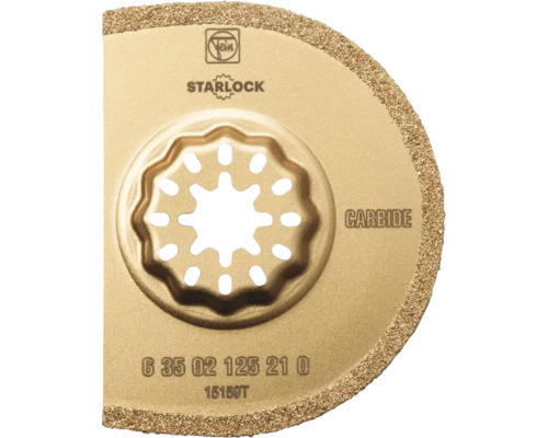 Fein Starlock Hartmetall-Sägeblatt, segmentiert, für Oszillierer und Multitools.