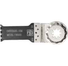 Fein E-Cut Universal BIM Sägeblatt für Multitools, geeignet für Metall und Holz, mit Starlock Plus Aufnahme.
