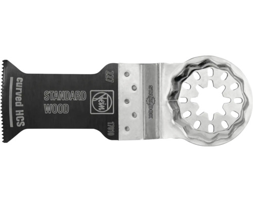 Fein E-Cut Sägeblatt Standard Wood, gebogener High Carbon Steel mit Starlock Aufnahme für Multitools.
