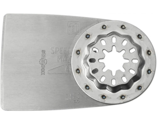 Fein Starlock Max Spachtel aus Metall für Multifunktionswerkzeuge mit Starlock Aufnahme.