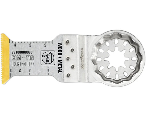 Fein E-Cut Starlock Long-Life Sägeblatt für Holz und Metall.