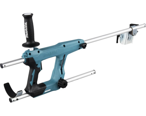 Makita Handgriff-Set mit verstellbaren Führungsschienen, Klemmvorrichtung und Makita Logo.