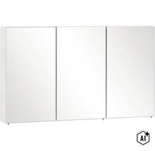 Dreitüriger Spiegelschrank für das Badezimmer. (Image AI modified or generated)