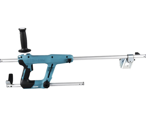 Makita Staubabsaugung für Bohrhämmer mit verstellbarem Tiefenanschlag, Saugkopf und Handgriff.