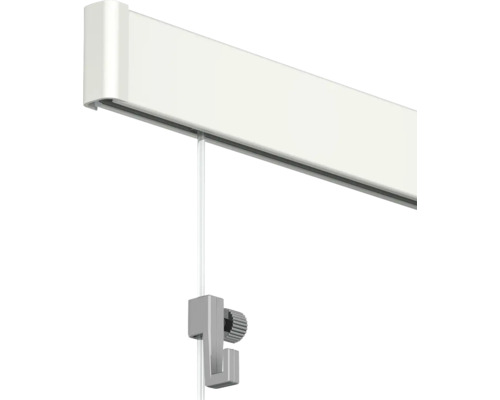 Bilderleiste mit Aufhängeseil und verstellbarem Haken zur flexiblen Wandmontage von Bildern