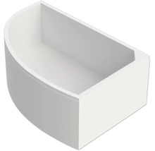 Eckbadewanne für den Badezimmer Einbau aus Sanitäracryl in halbrunder Form