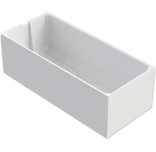 Rechteckige Badewanne aus Sanitäracryl in minimalistischem Design