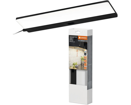 LEDVANCE LED-Unterbauleuchte Panel Frameless Sensor, 300 mal 100 Millimeter, schwarz, mit Verpackung.