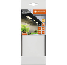 LEDVANCE Unterbauleuchte Socket Frameless Extension, warmweißes Licht, 300 Lumen, dimmbar, schwarz, LEDVANCE Logo.