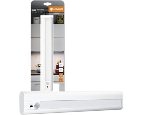 LEDVANCE Linear LED Mobile 300 mm Unterbauleuchte mit Sensor, 4000 Kelvin, batteriebetrieben.