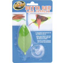 Zoo Med Betta Bed Blatt Hängematte für Kampffische mit Saugnapf zur Befestigung im Aquarium.