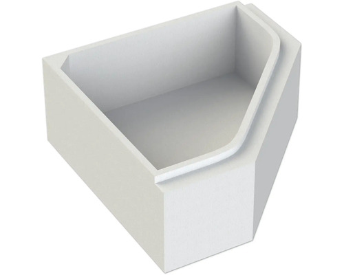 Eckduschwanne aus Acryl in viertelkreisform für den Badezimmer Einbau