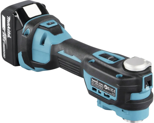 Makita Akku-Multitool DTM52 mit 18 Volt Akku, oszillierendes Multifunktionswerkzeug für präzise Schnitte.