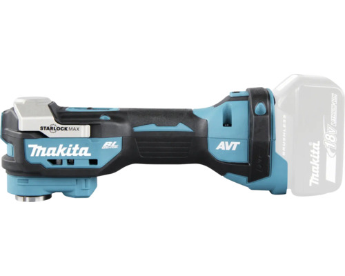 Makita Akku-Multitool mit bürstenlosem Motor, Starlock Max Aufnahme und Anti-Vibrations-Technologie.