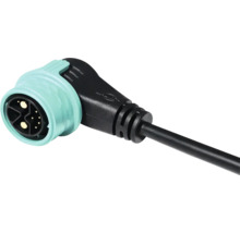 Rundsteckverbinder, Winkelstecker mit Kabel