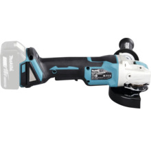 Makita Akku-Winkelschleifer DGA520 mit 18-Volt-Akku, Seitengriff und Schutzhaube für Schleifscheiben mit 125 Millimeter Durchmesser.